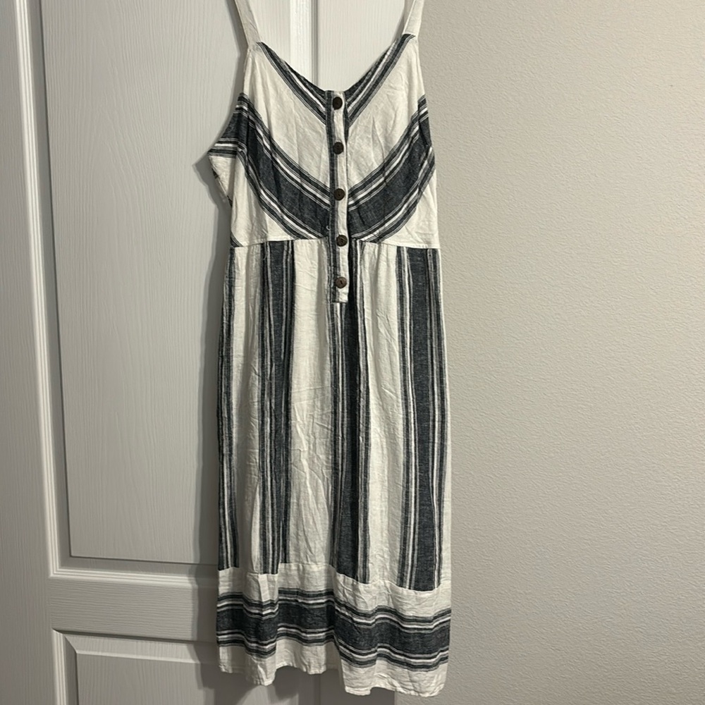 Universal Thread Navy White Striped Sundress